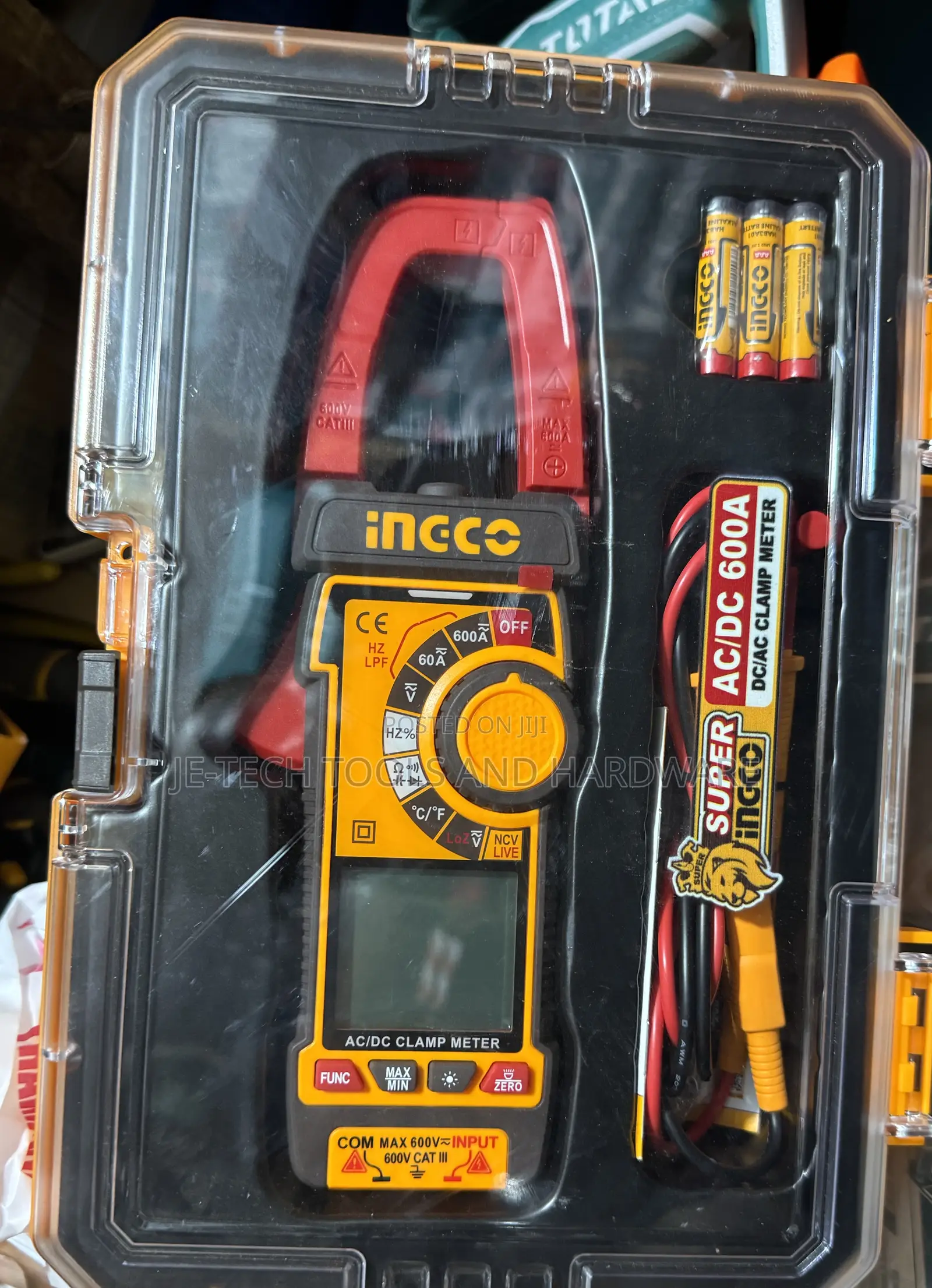 Ingco Dc/Ac Clamp Meter, Model Dcm6005.