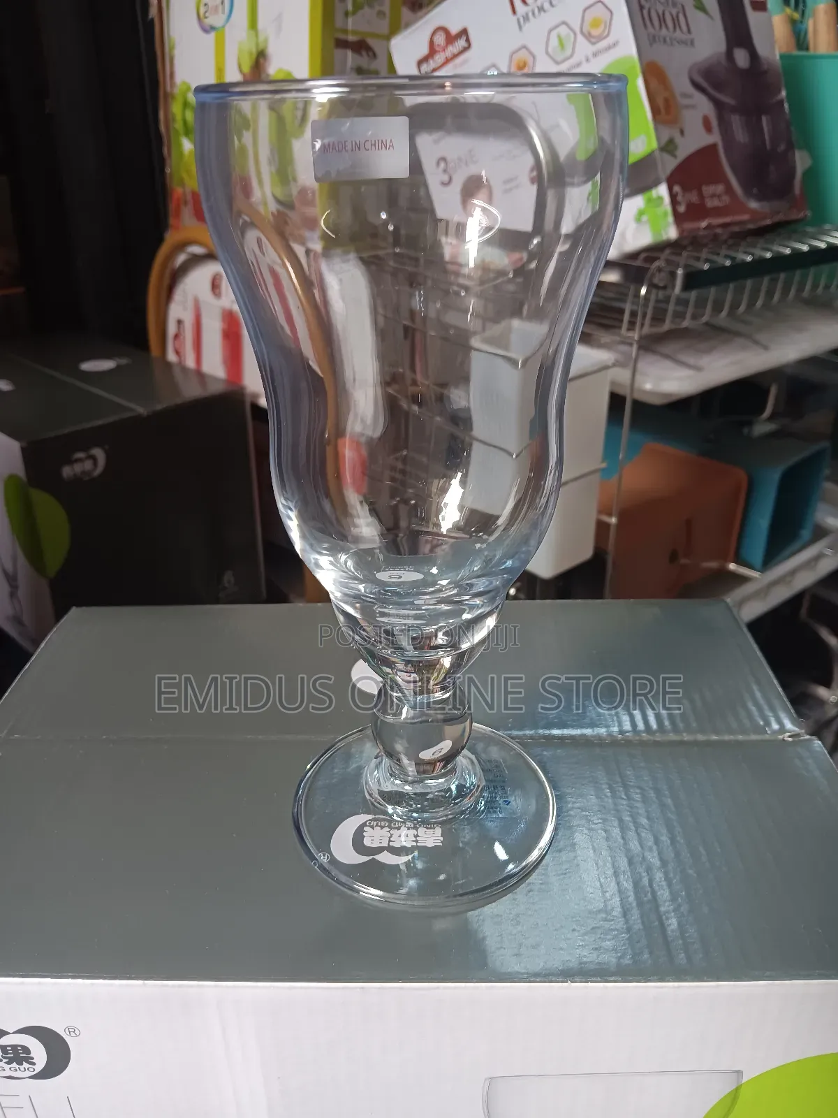 Wine Shaped Hurricane Glass Pack of 6pcs