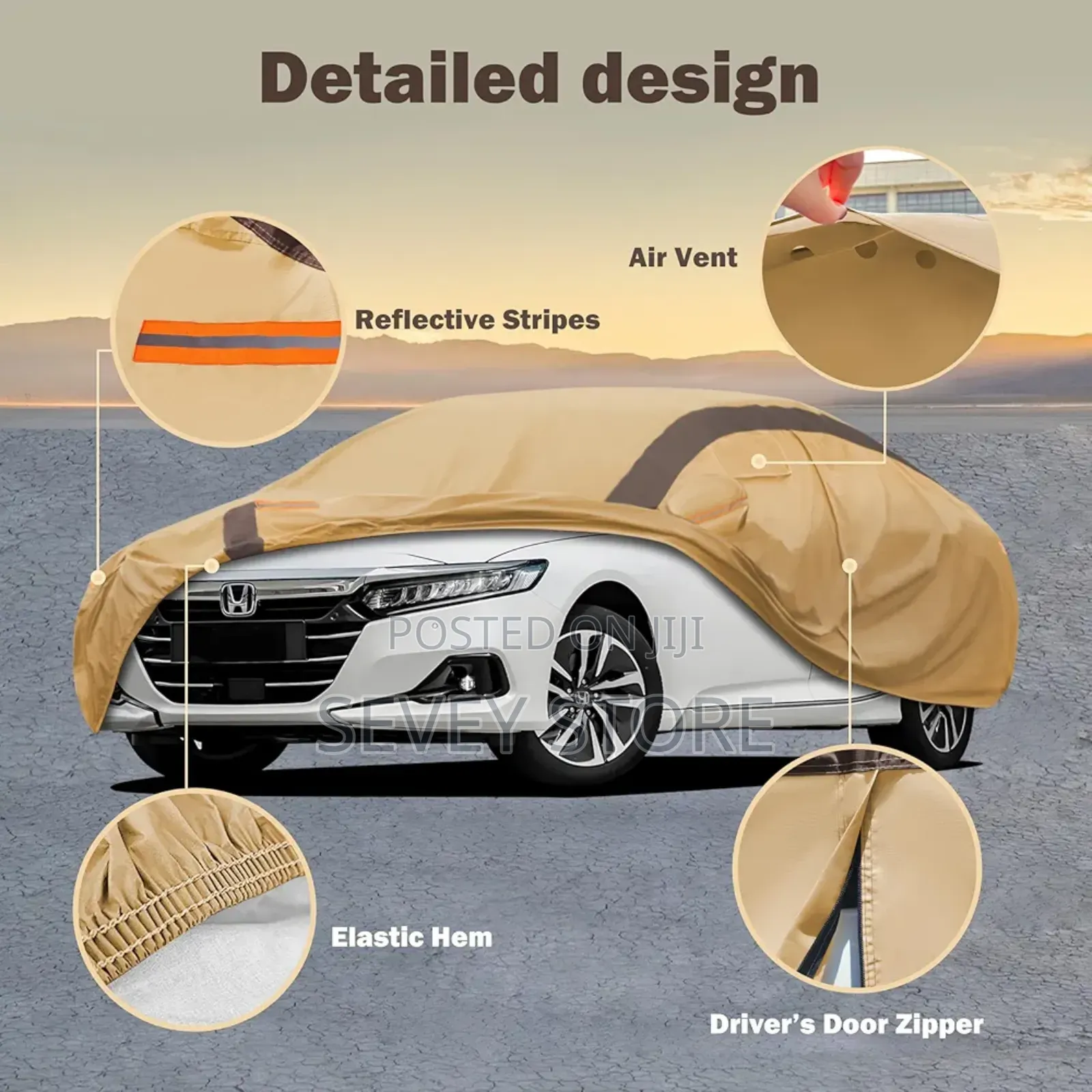 Accord Car Cover Waterproof All Weather Compatible