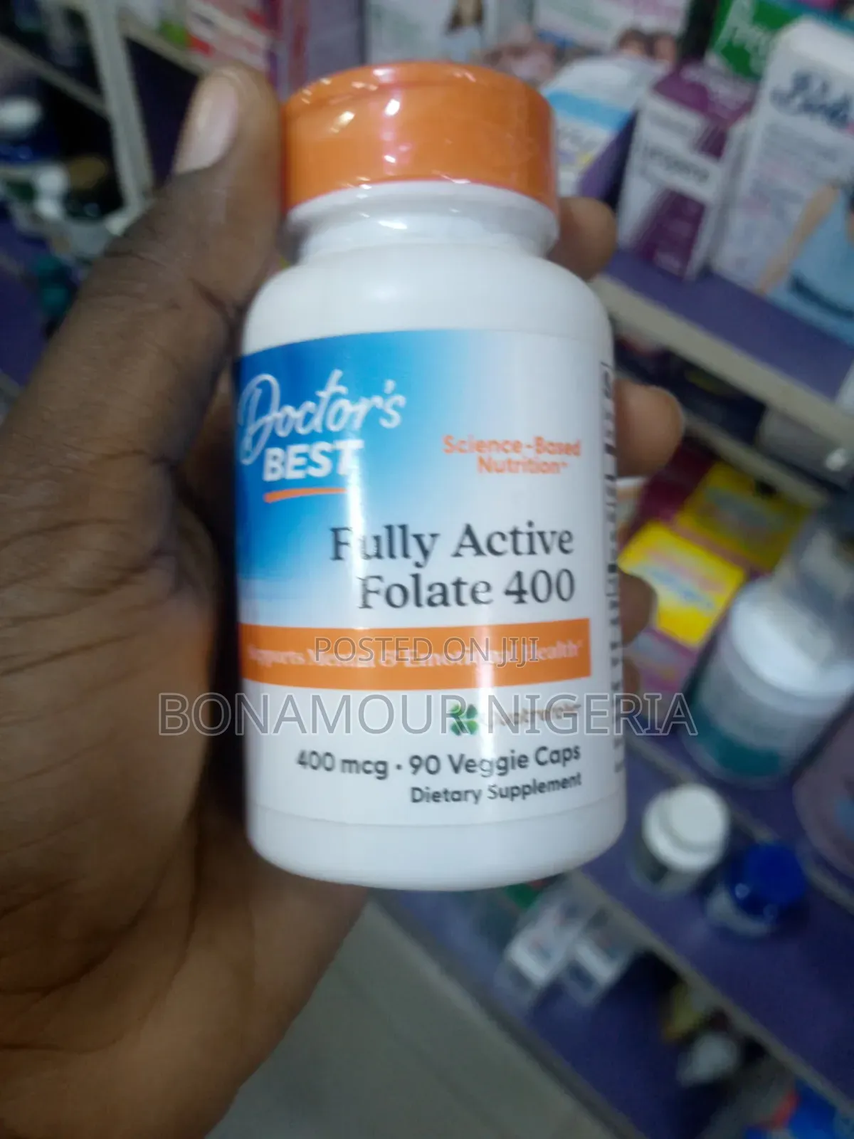 Doctor's Best Fully Active Folate 400mcg X90 Veg Caps