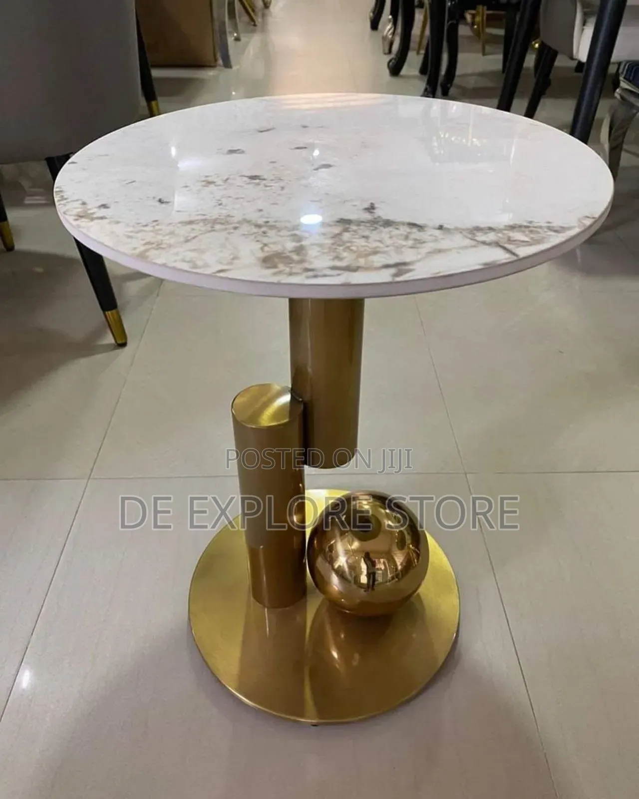 Gold Leg Side Table