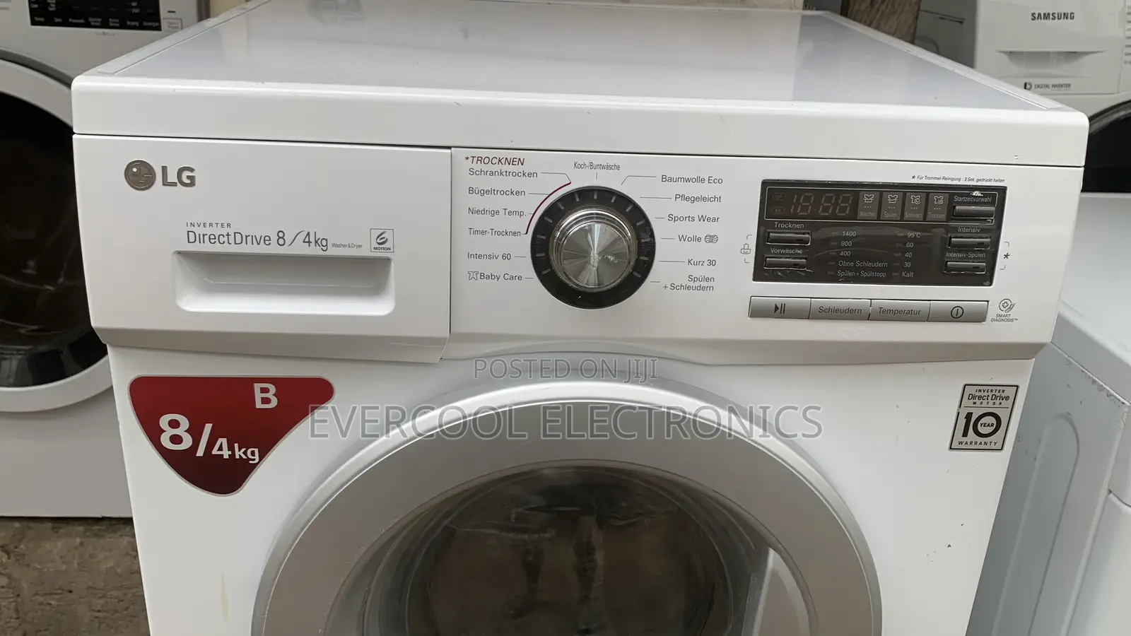 8kg Lg Inverter Direct Drive Wash Dry Washing Machine