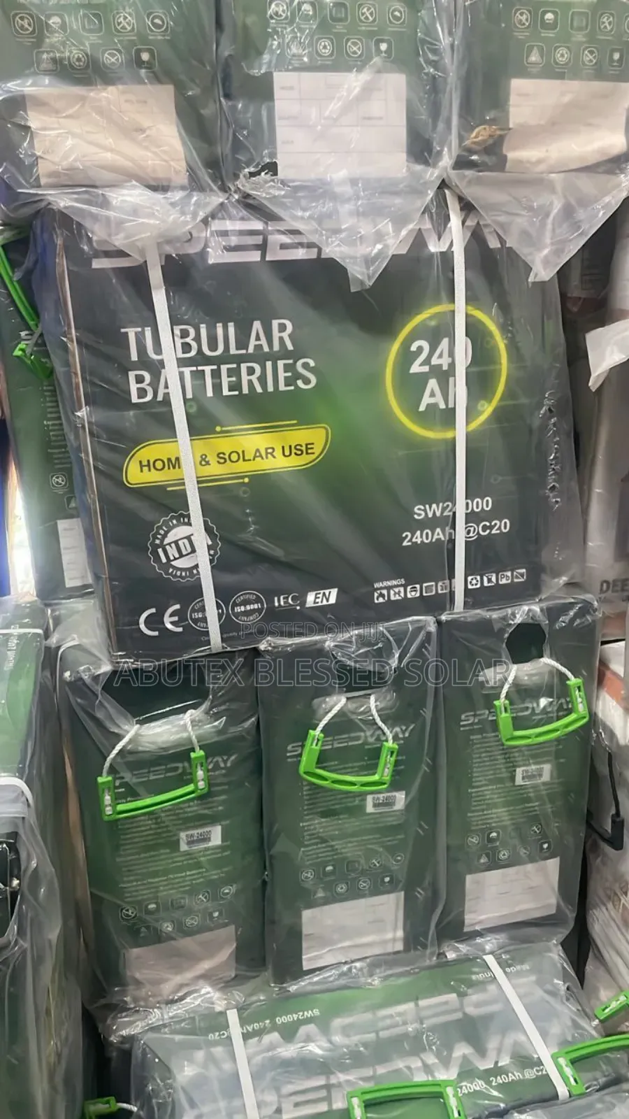 240ah 12v Speecway Tubular Battery Indian