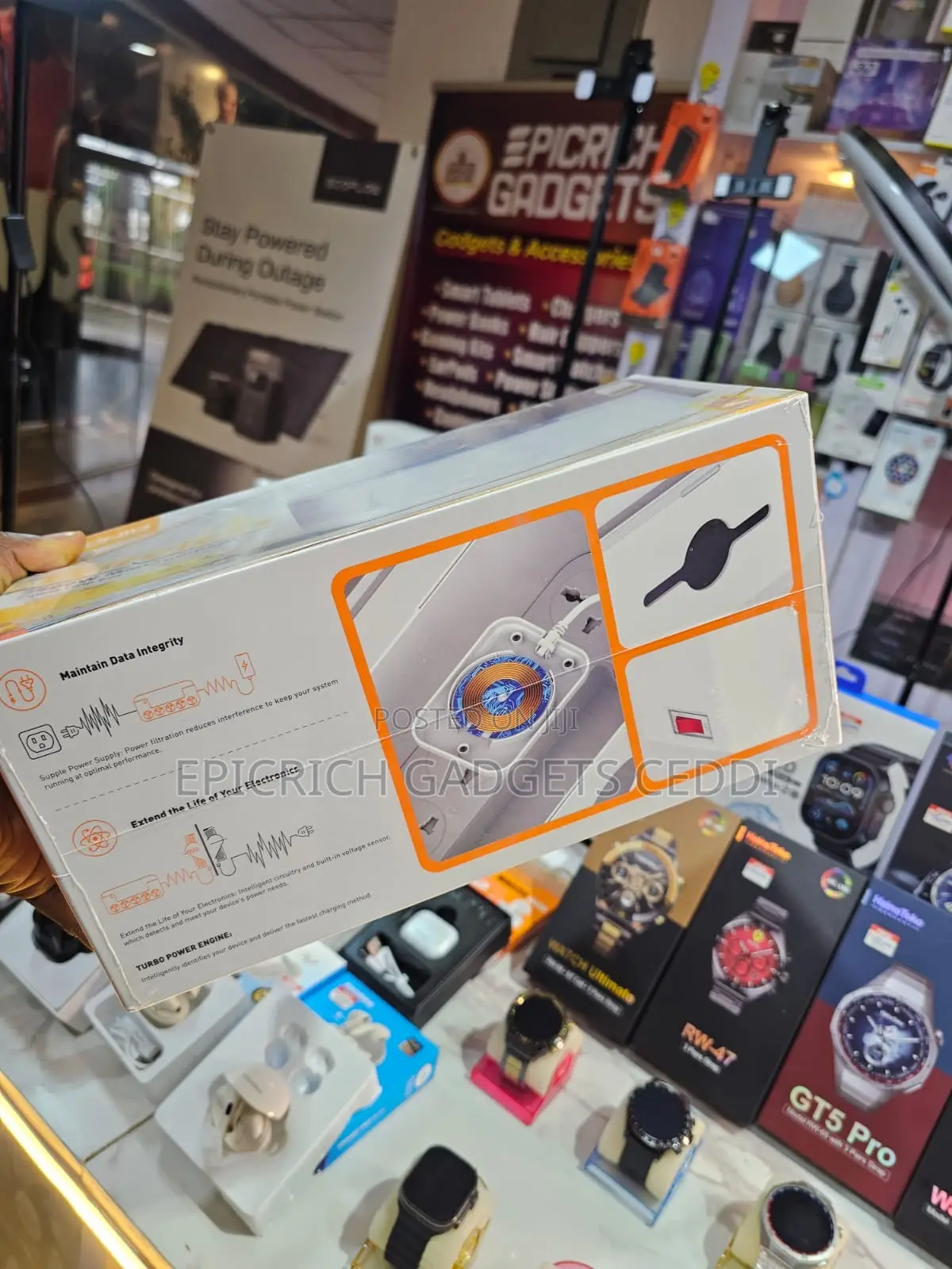 Ldnio Box Power Socket With Wireless Charger Cable Organizer