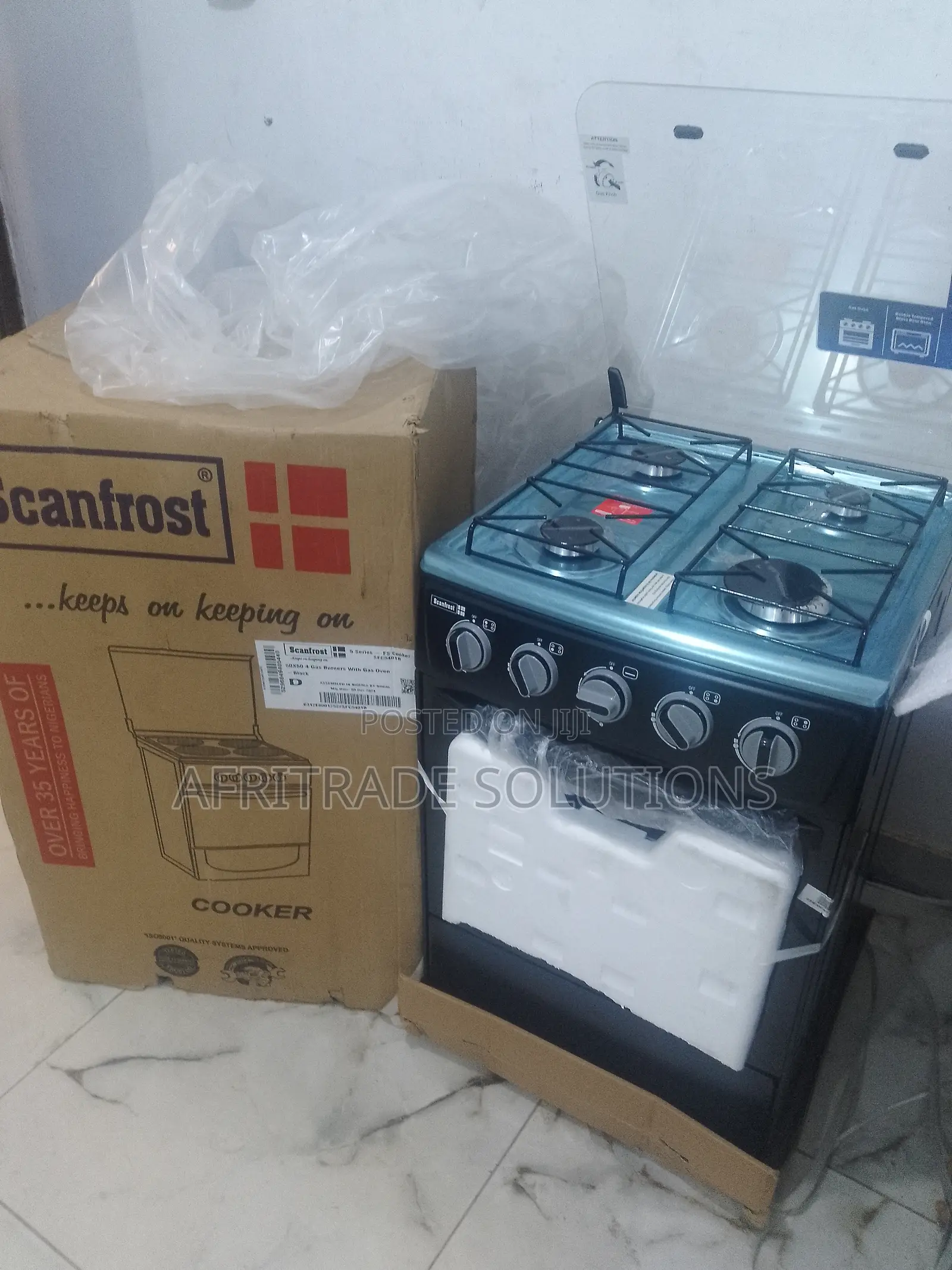 Now Available – Scanfrost Sfc5401b Gas Cooker With Grill