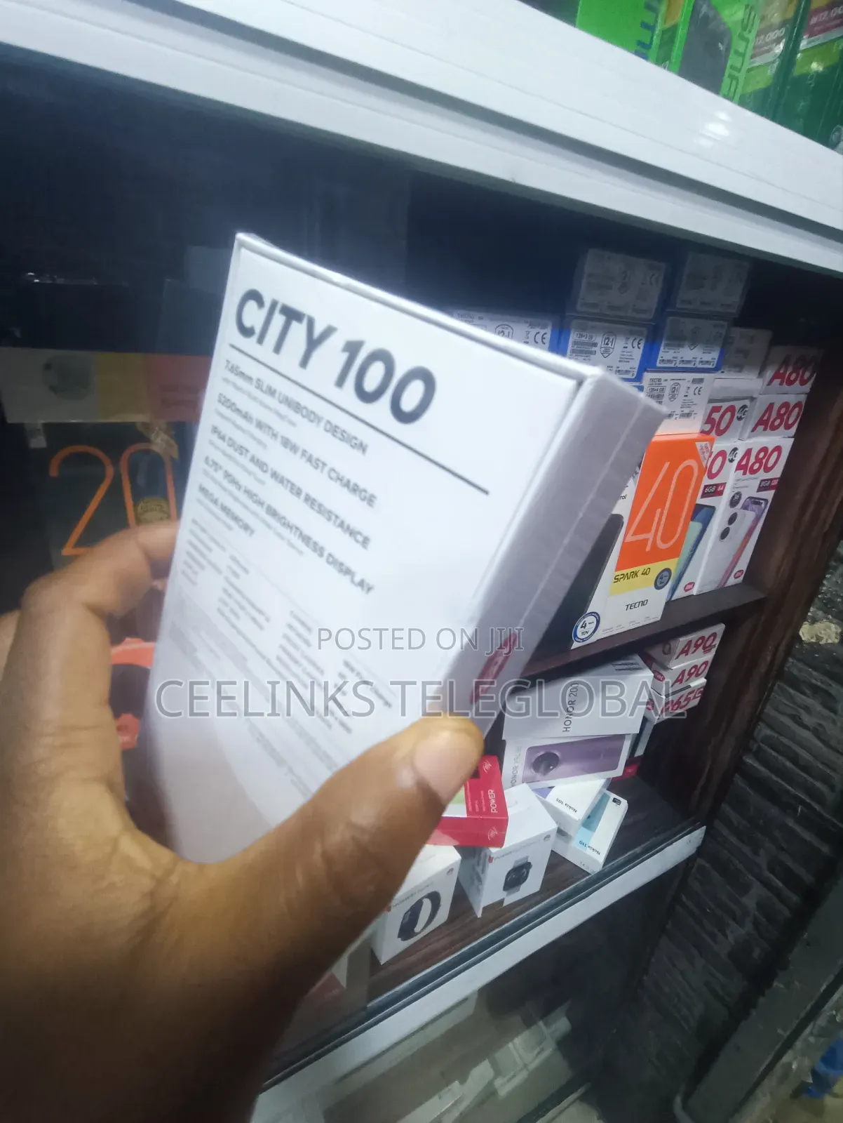 New Itel City 100 128 GB Black