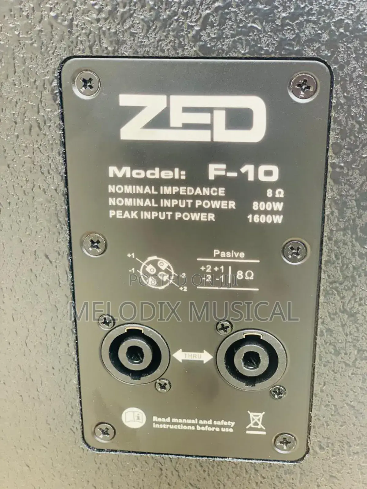 Zed F-10 15" 2-Ways Passive Loudspeaker