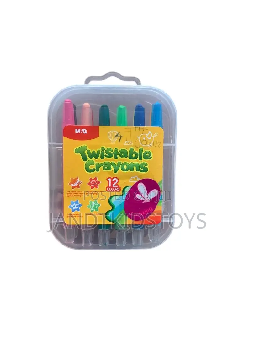 M G Twistable Crayons-12 Vibrant Colours