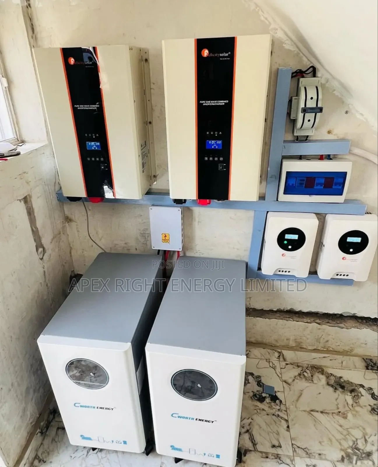 20kva Felicity System+30kwh Lithium+24pcs-650w Panel