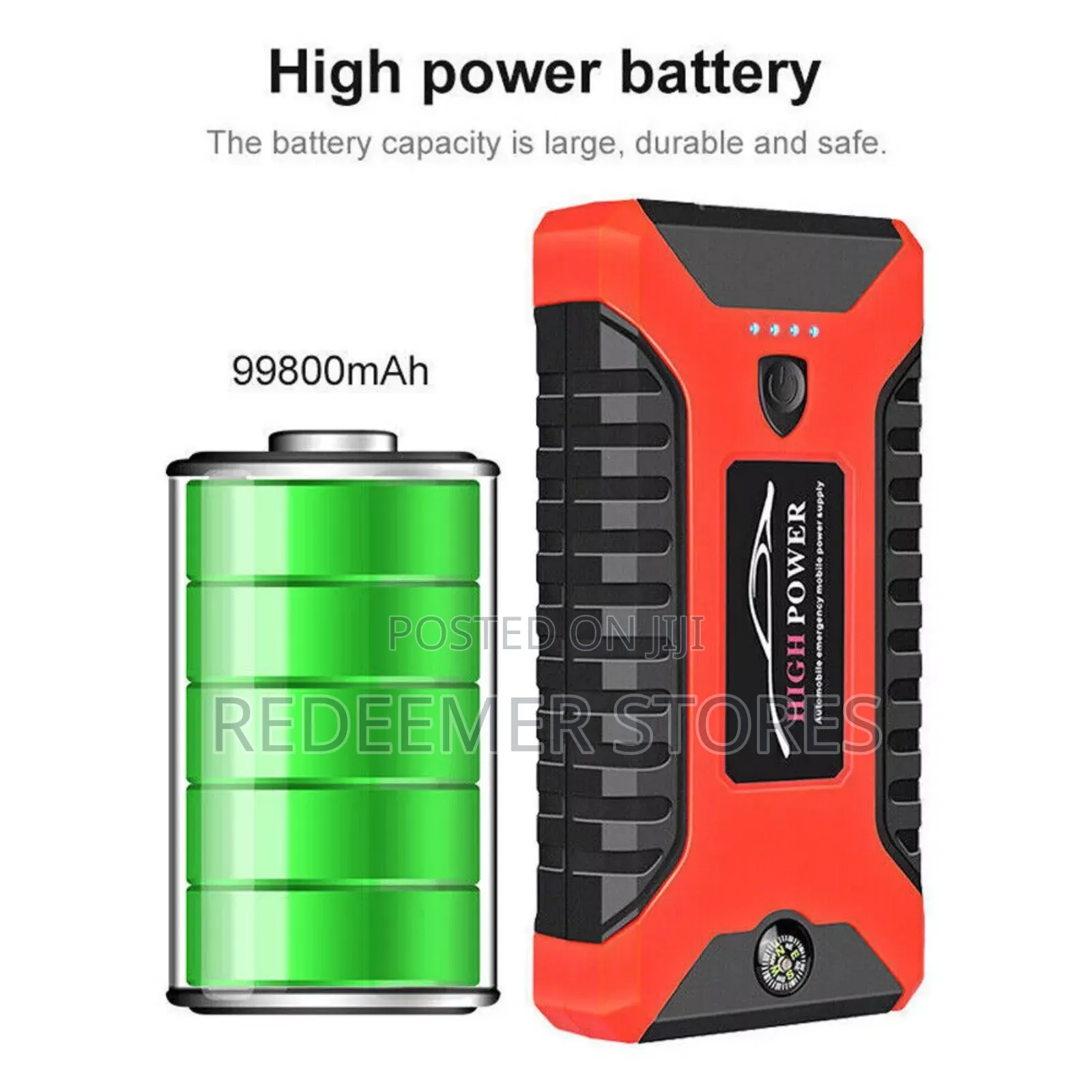 Laptop Charger/Car Battery Jumpstarter (99800 Mah)7