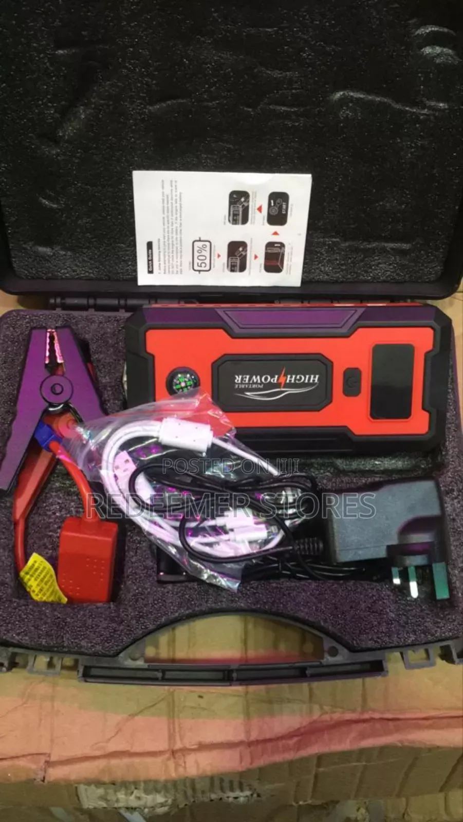 Laptop Charger/Car Battery Jumpstarter (99800 Mah)7