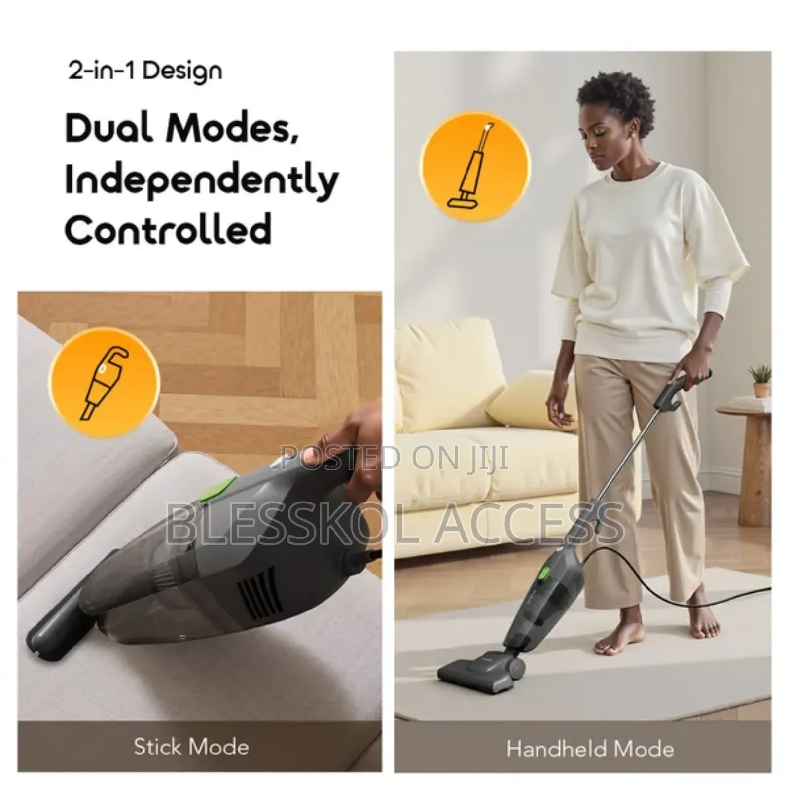 Oraimo Cordforce Flex Corded 2-in-1 Stick Vacuum