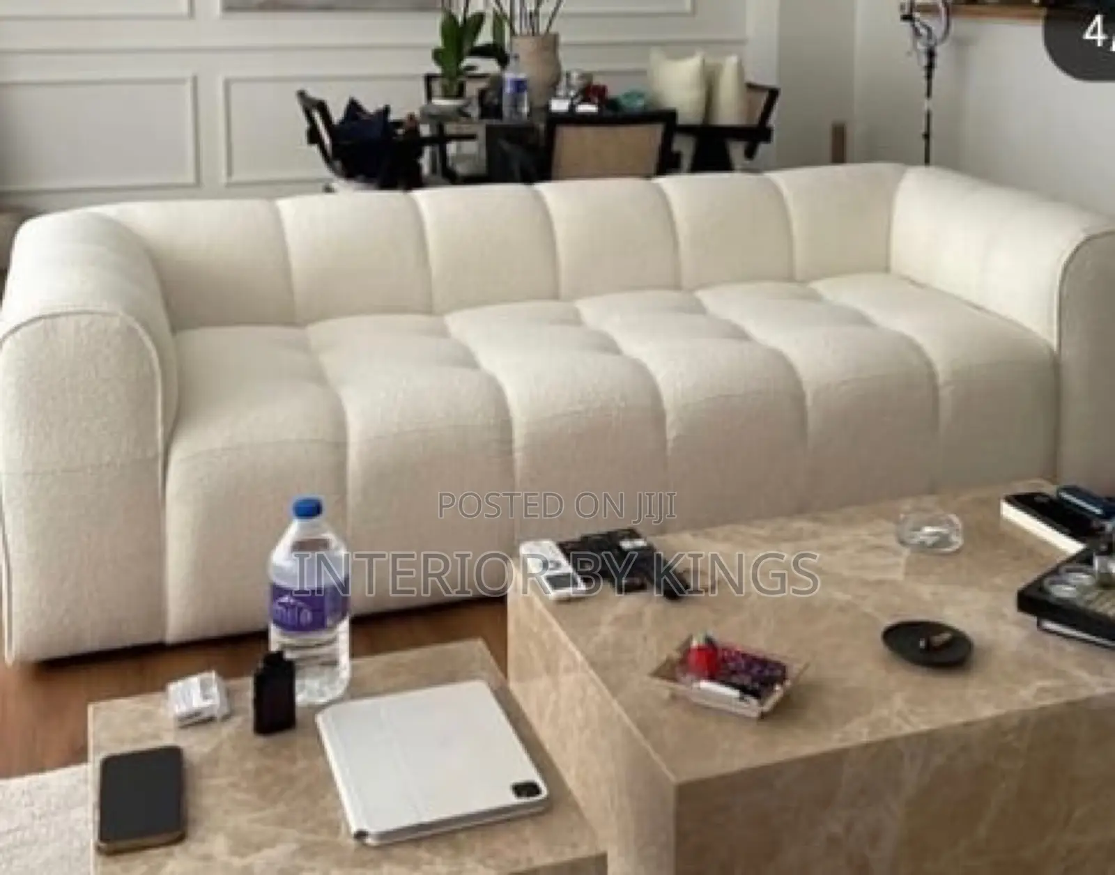 3seater Fabric Sofa + Table Can Be Made in Colors of Ur Choi