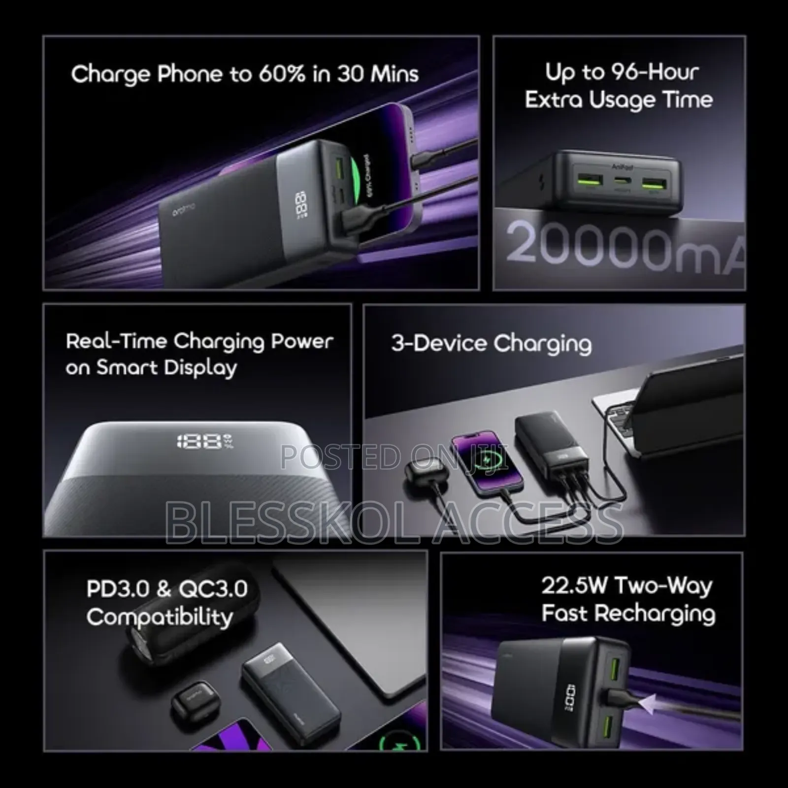 Oraimo Powernova Q21 20000mah 22.5w Power Bank