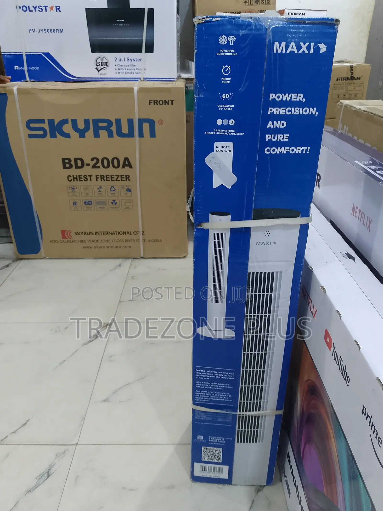 Maxi Fz10-22jr–Remote-Controlled Tower Fan for Home Office