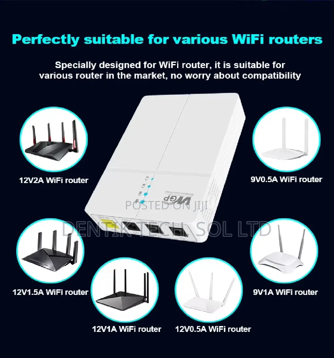 WGP 9900mah Dc 12v2a, 12v2a, 9v1a, Multiple Output Mini Ups