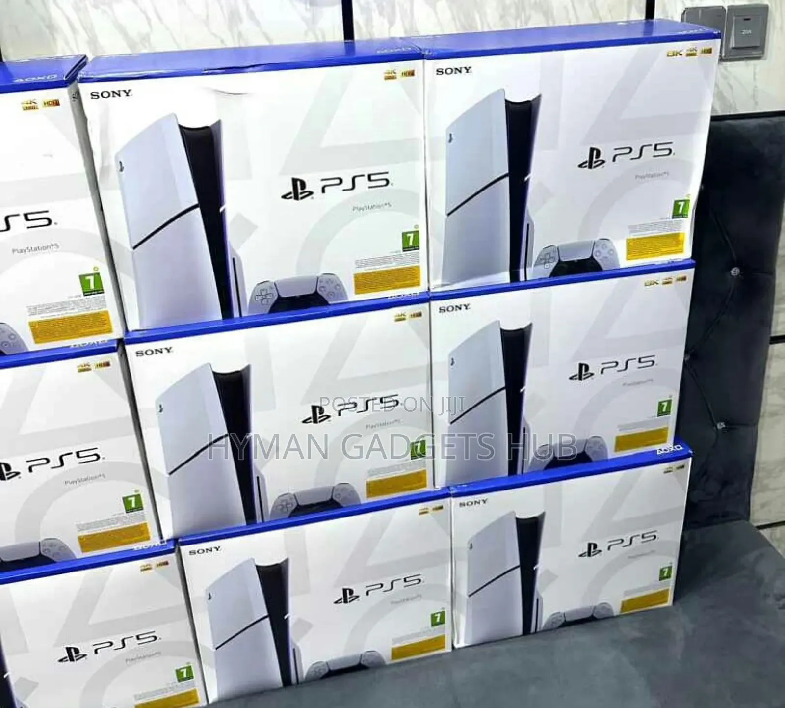 Brand New Sony Ps5 Slim Disc Version 1tb With 1 Free Disc