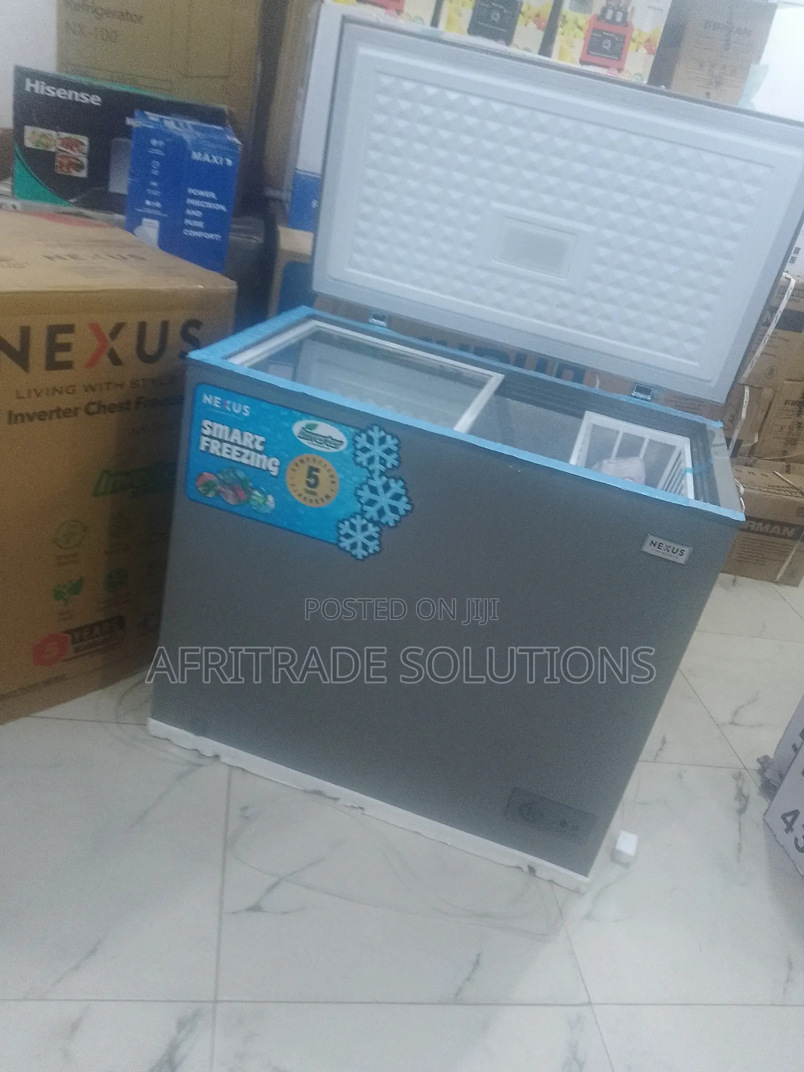 Nexus Nx‐265gi Freezer With Led Interior Light Lock