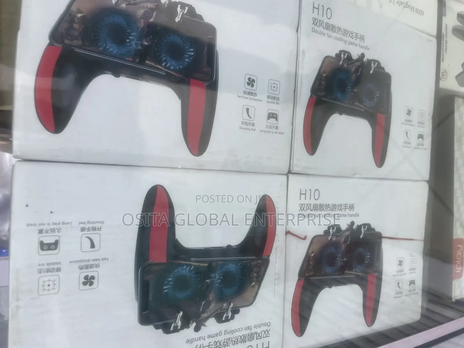 H10 Double Fan Cooling Game Handle for Phones
