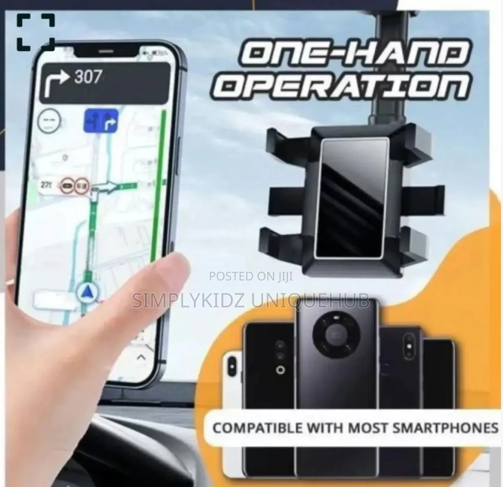 Rotatable and Retractable Car Phone Holder