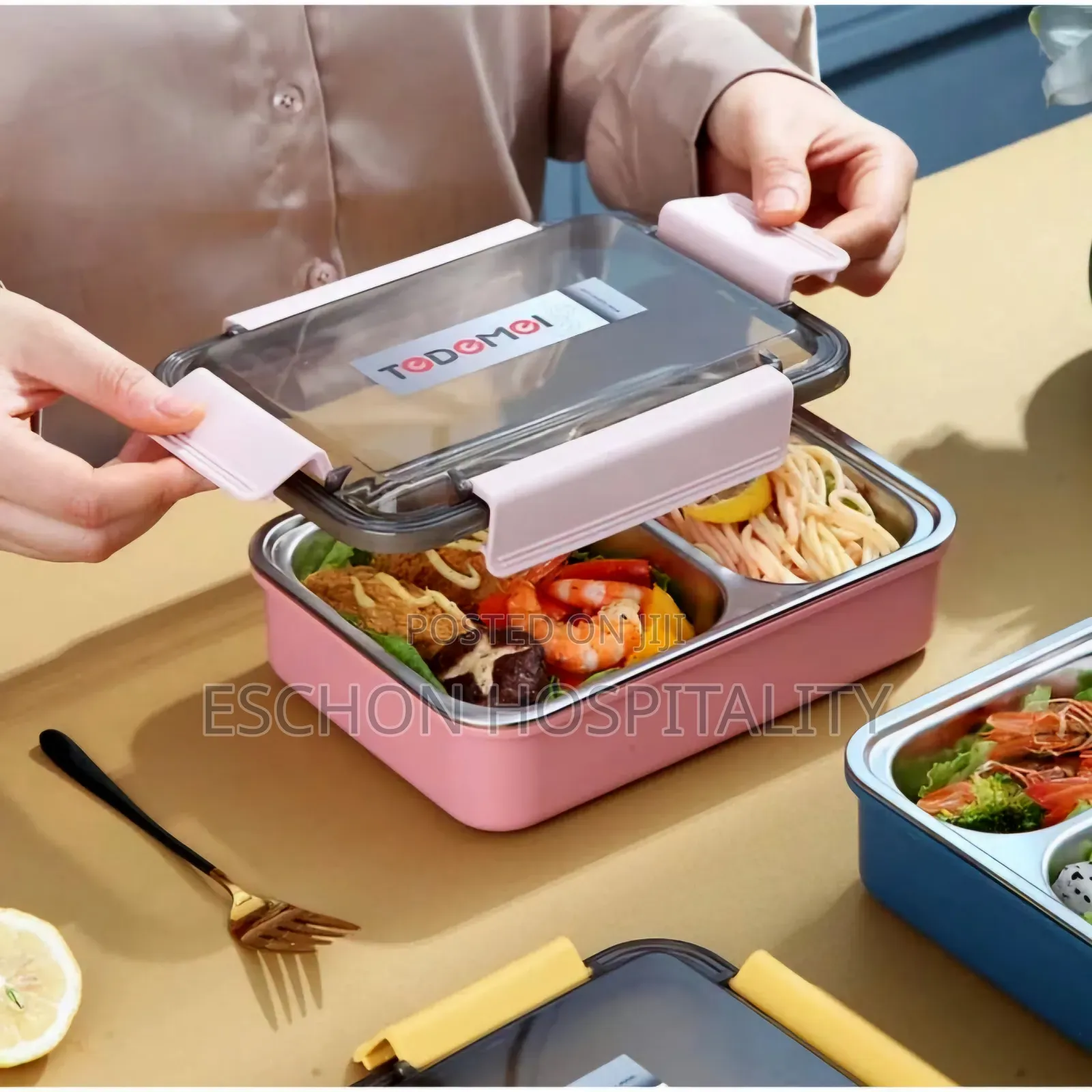 Tedemei 2 Compartment Leakproof Children Lunch Box