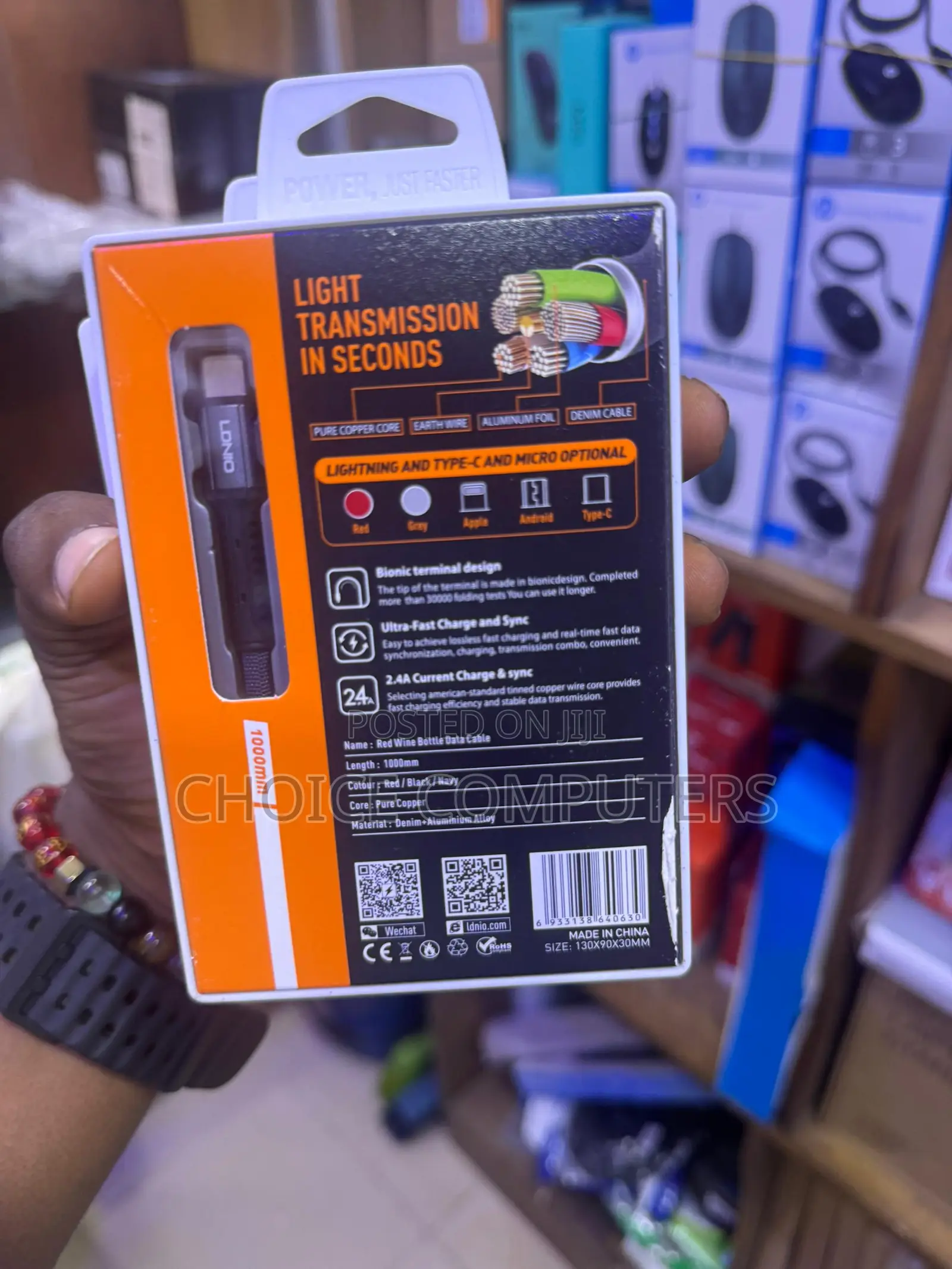 Ldnio Ls63 Type C 1meter Fast Charging Cable Cord