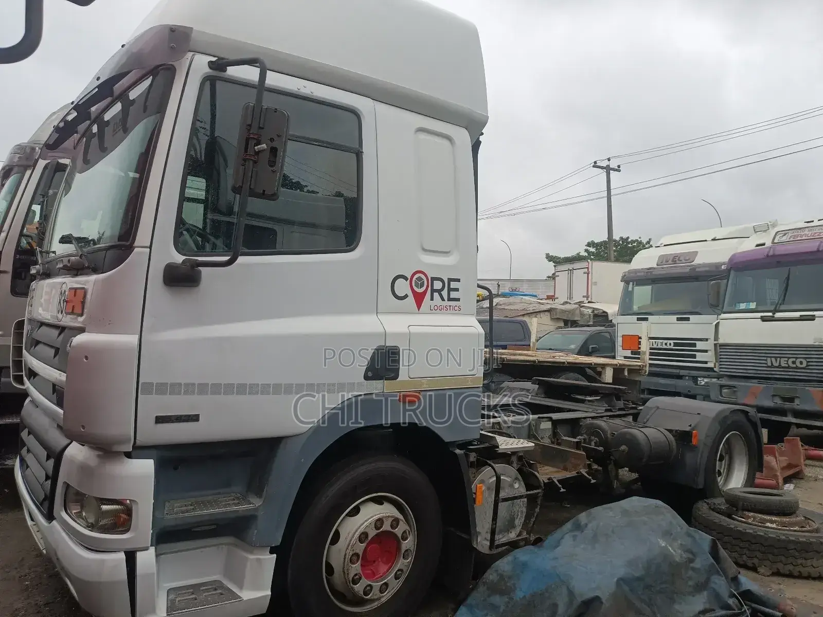 Daf 85 Cf Trailer Truck 2002 White