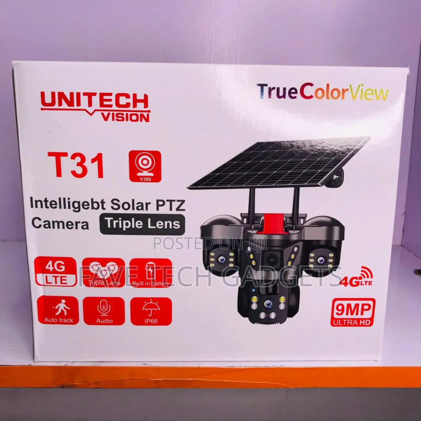 4g Hd Solar Triple Lens PTZ Camera
