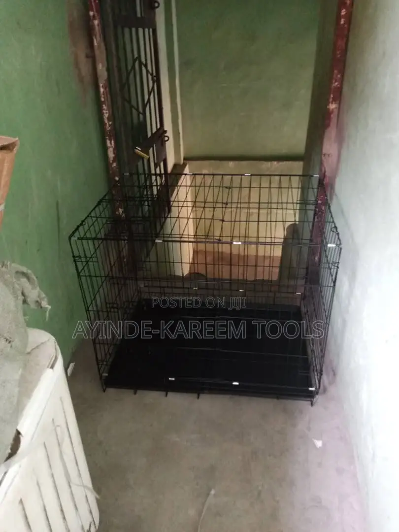 Heavy Duty Collapsible Foldable Dog Cage(Size 4)