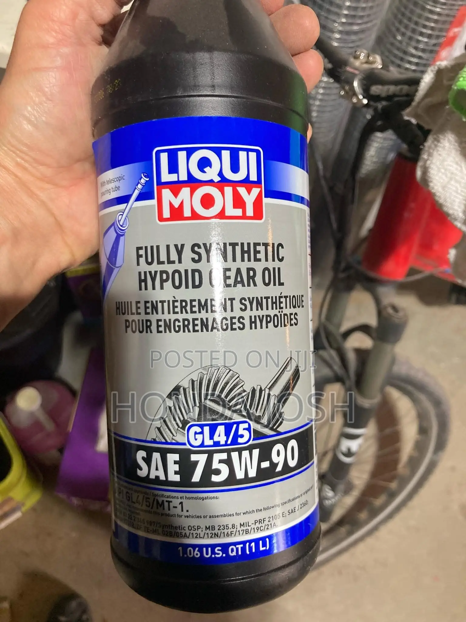 Hypoid Gear Oil Transfer Case Fluid Gl5(75w90) Honda/Acura