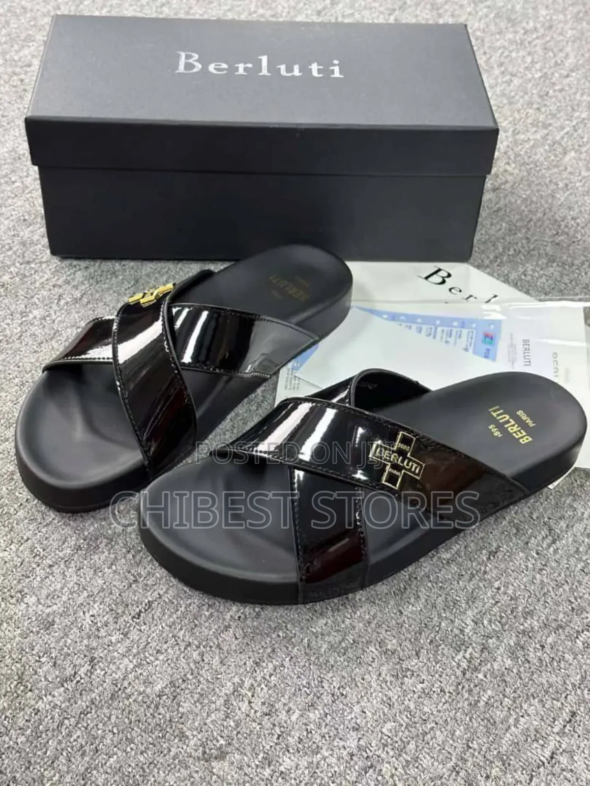 Luxury Berluti Mens Slippers