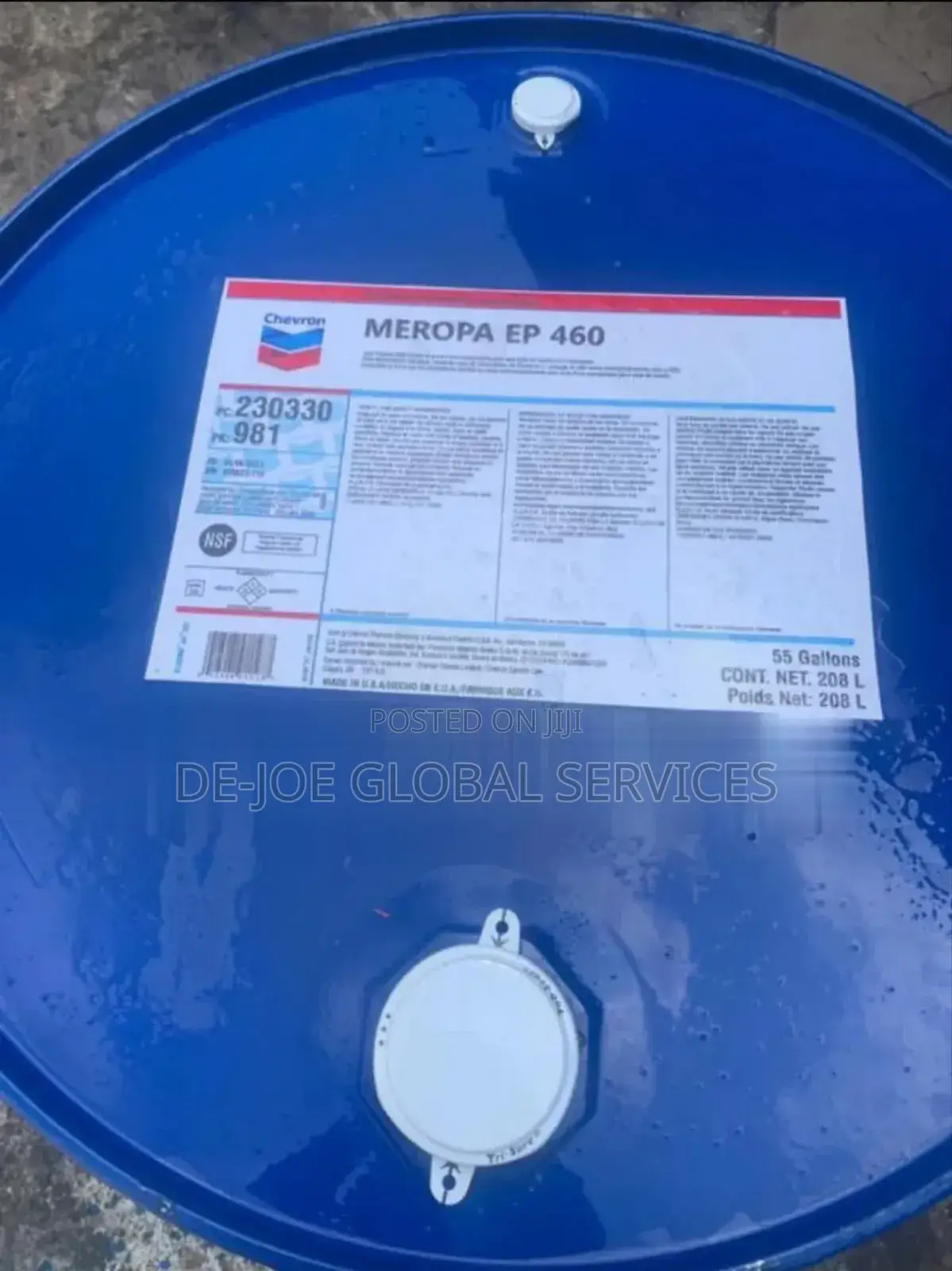Chevron Meropa Ep 460 Industrial Gear Oil 208ltrs