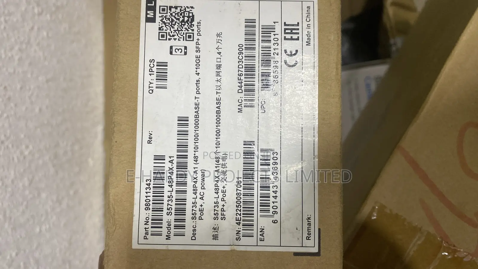 Huawei 48port Poe/Gigabit Enterprise Manage Switch