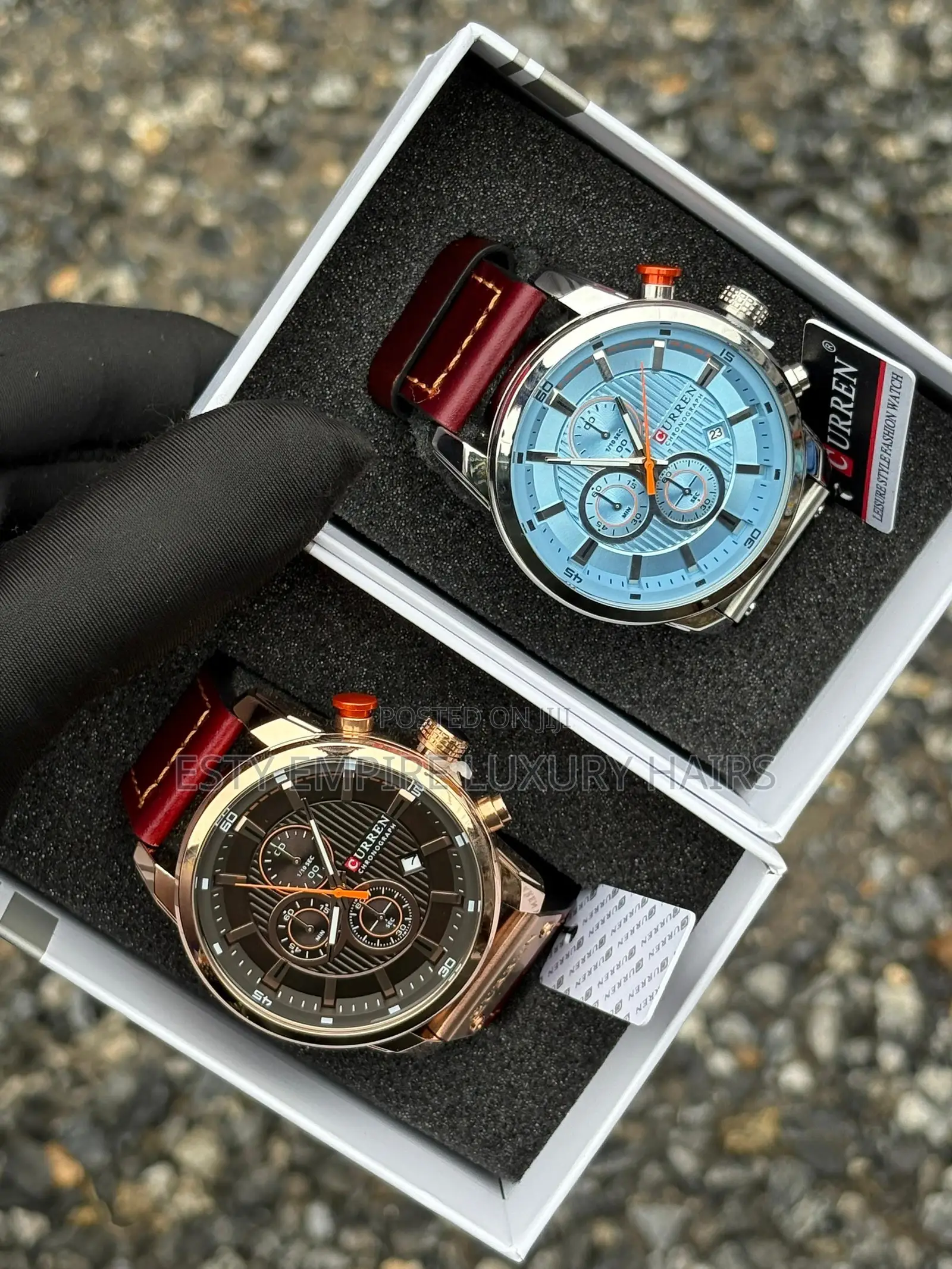 High Quality Luxury Curren Leather Strap Wristwatch