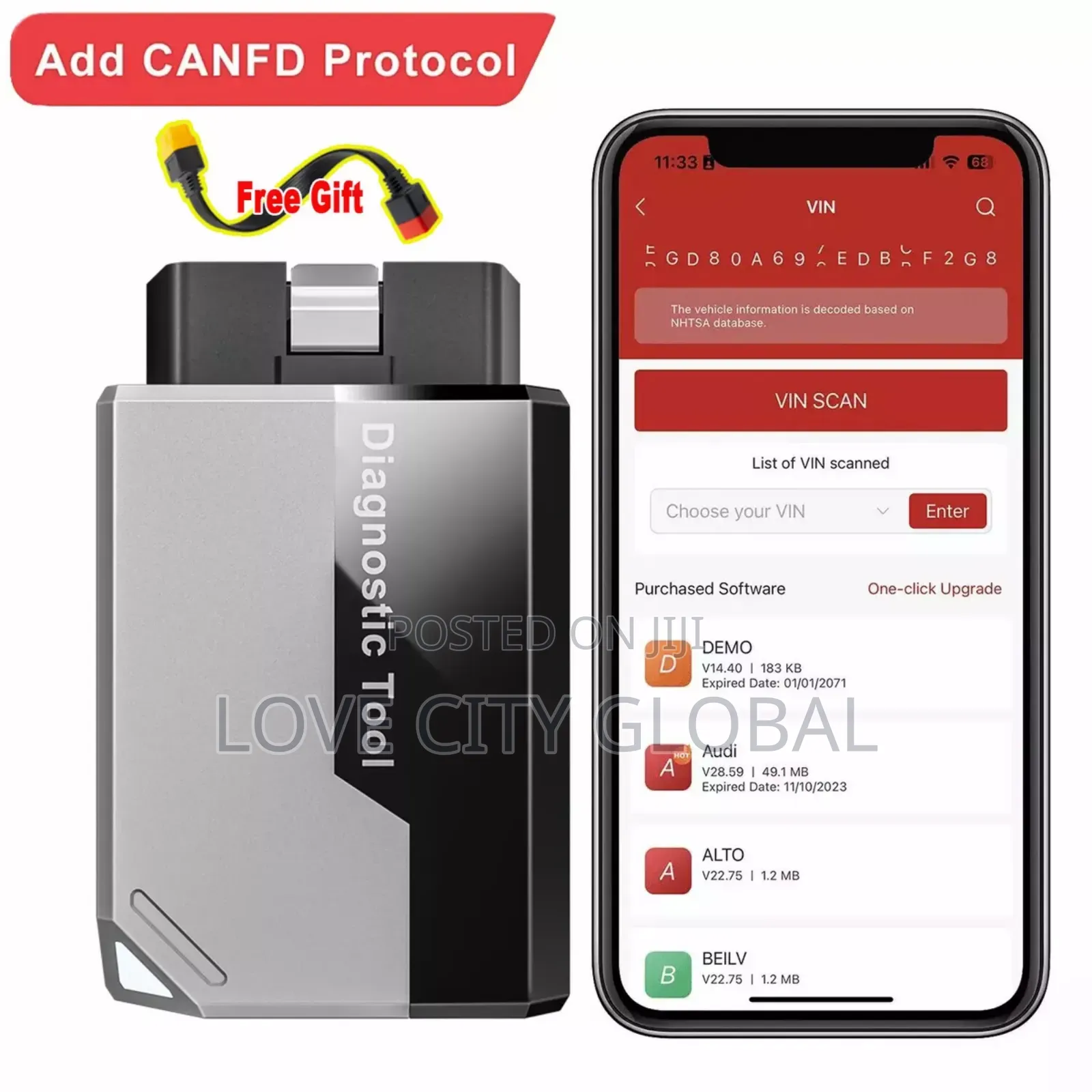 Kingbolen Ediag Elite Bluetooth Obd Car Scanner Obd2 Cable