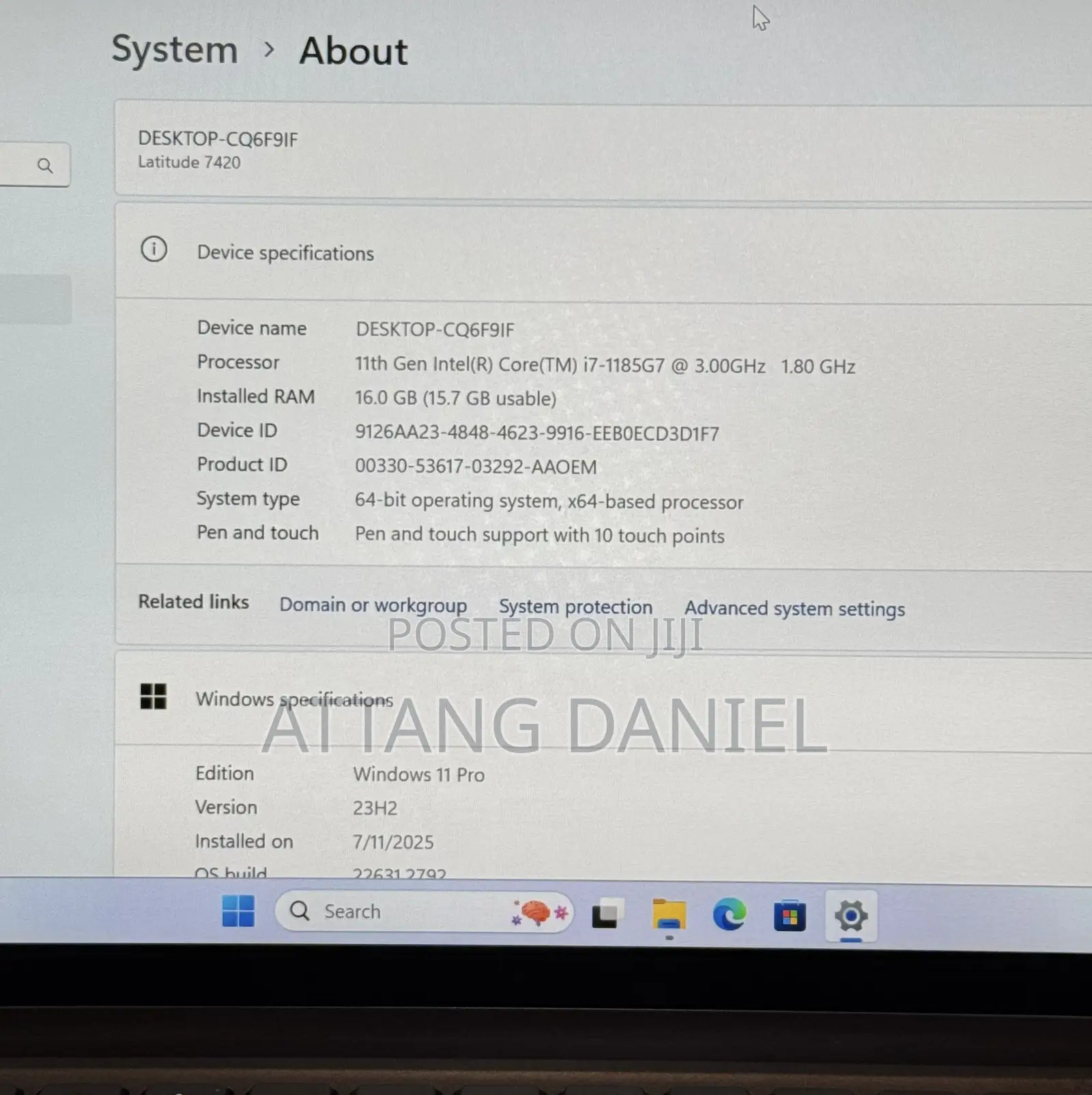 Laptop Dell Latitude 7420 16GB Intel Core i7 SSD 512GB