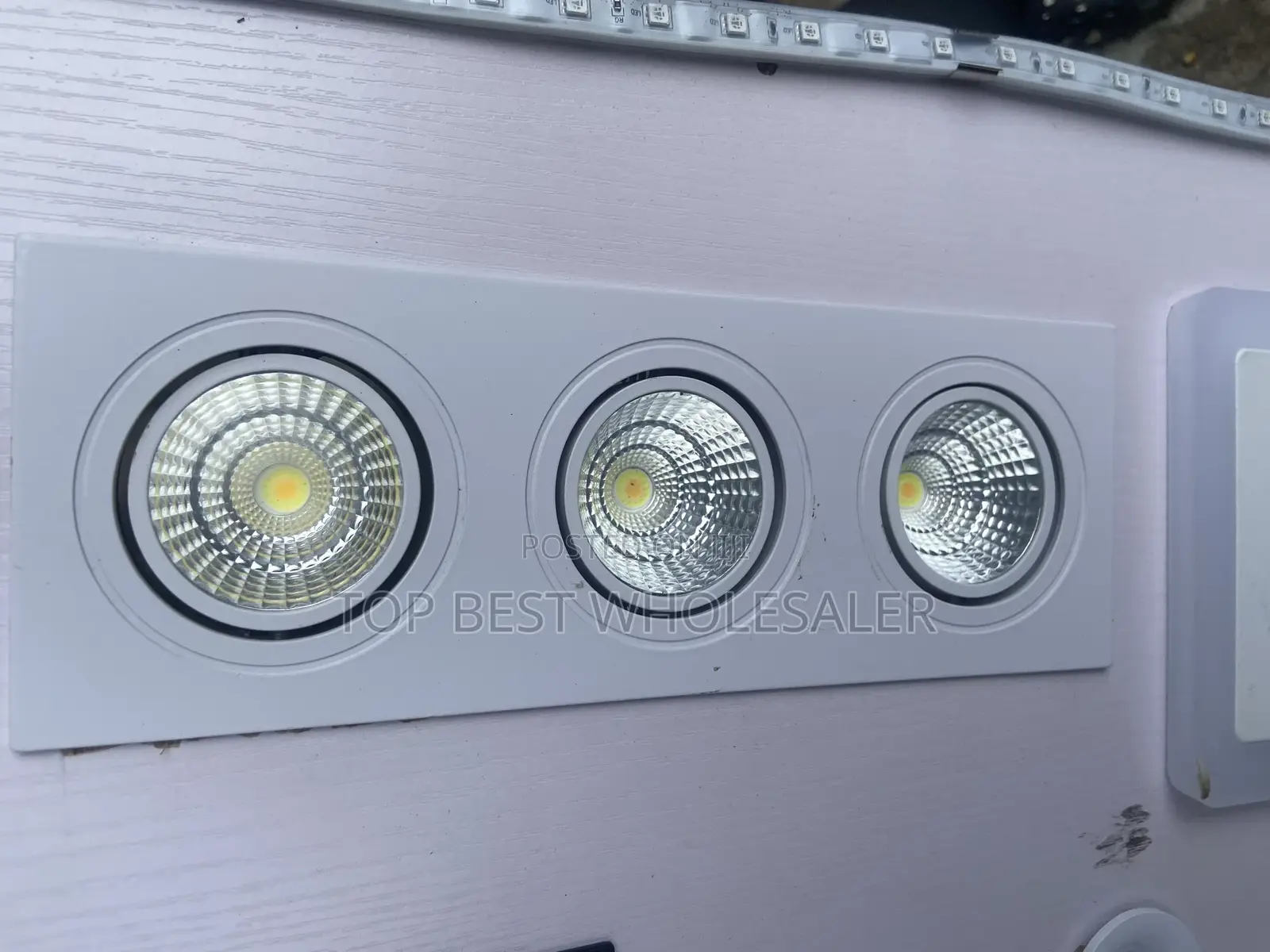 Square Recessed Cob Downlight Triple Color
