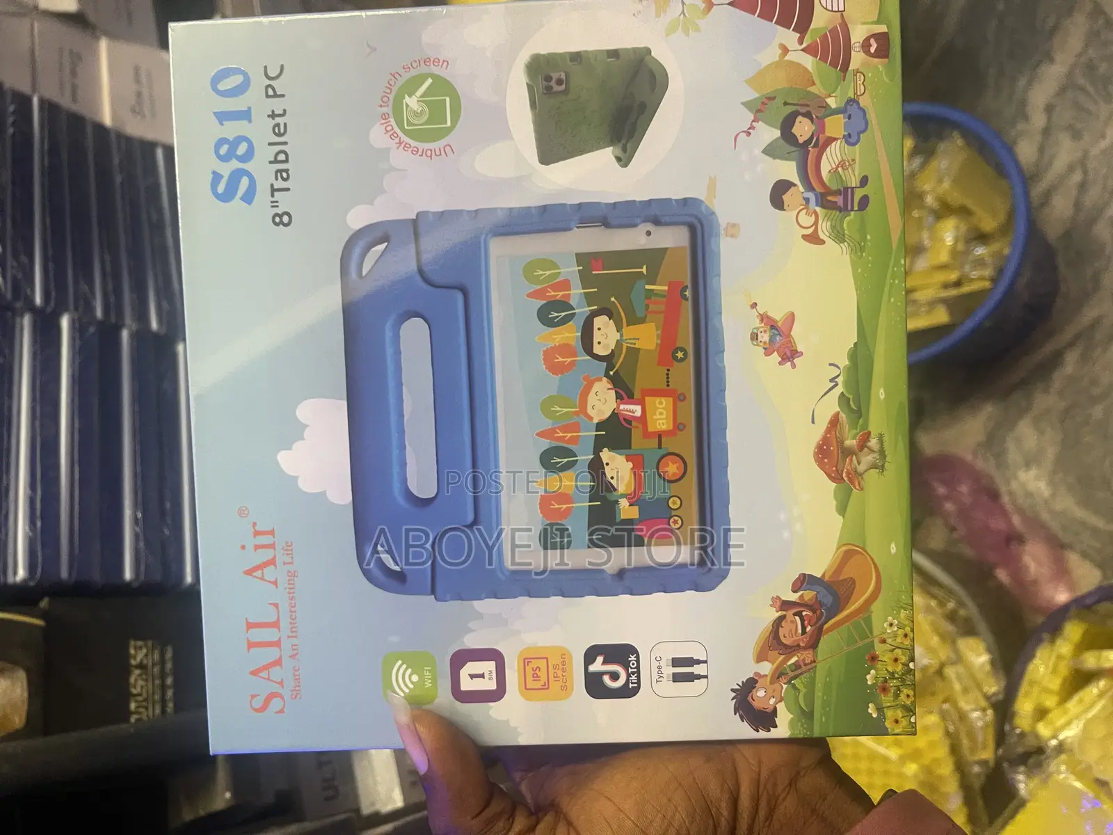 8"Sailair S810 Kids Tab Unbreakable Screen 1sim 6gb+128gb