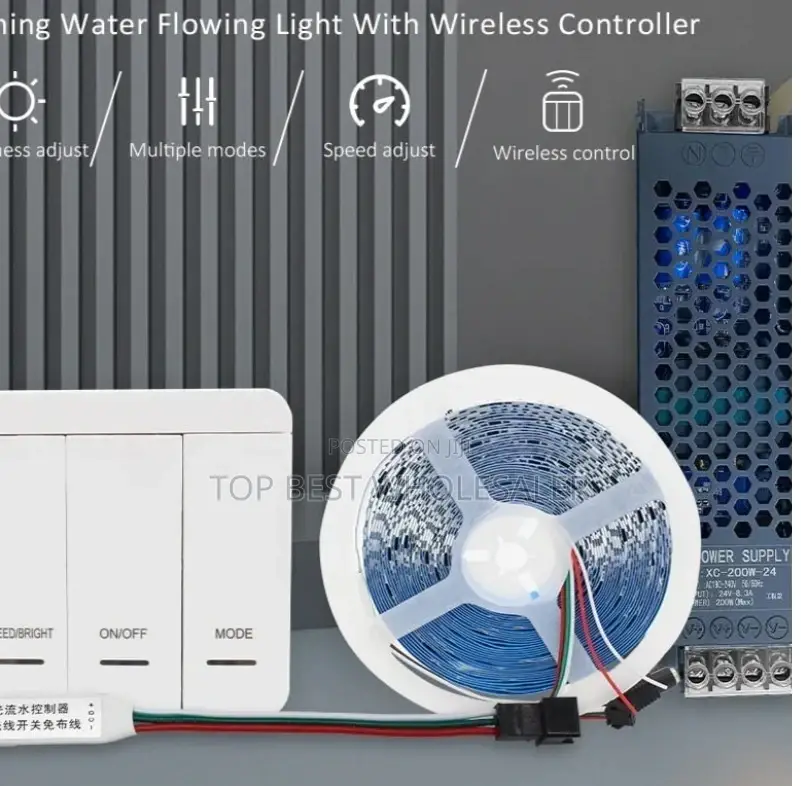 Running Water Flowing Light With Wireless Controller
