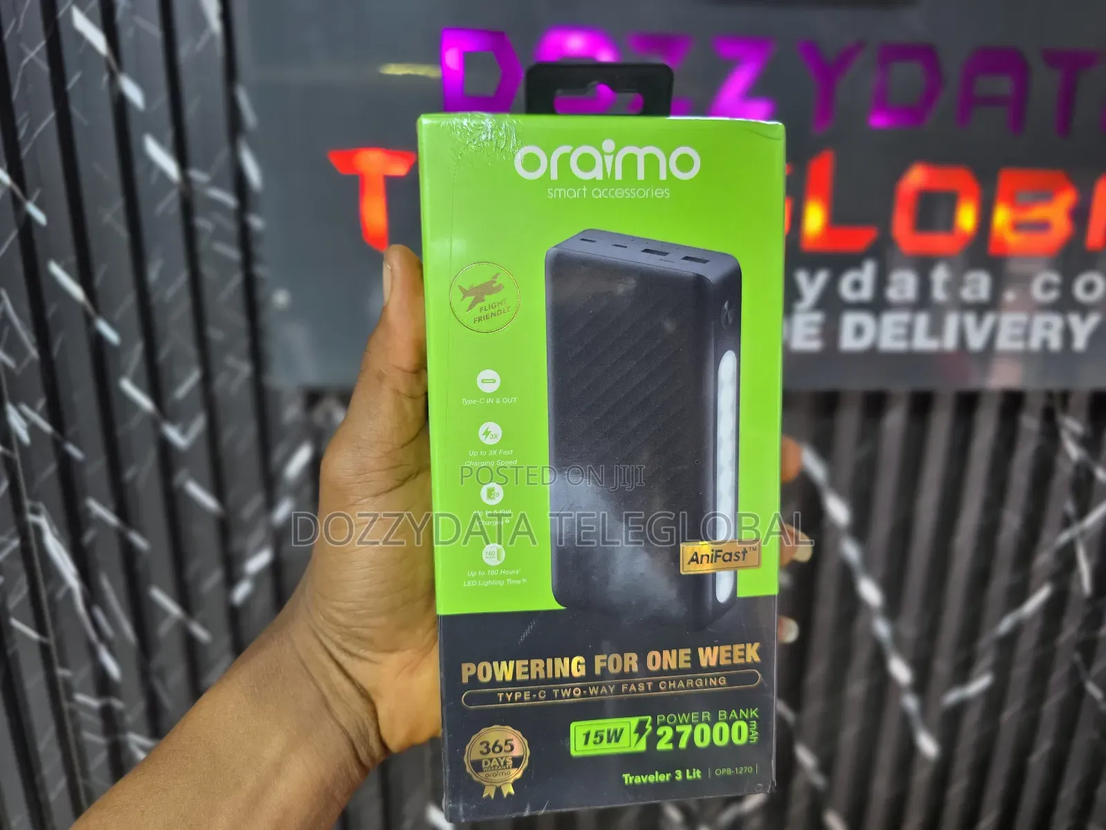 Oraimo 27000mah Type-C Two-Way Fast Charging Powerbank