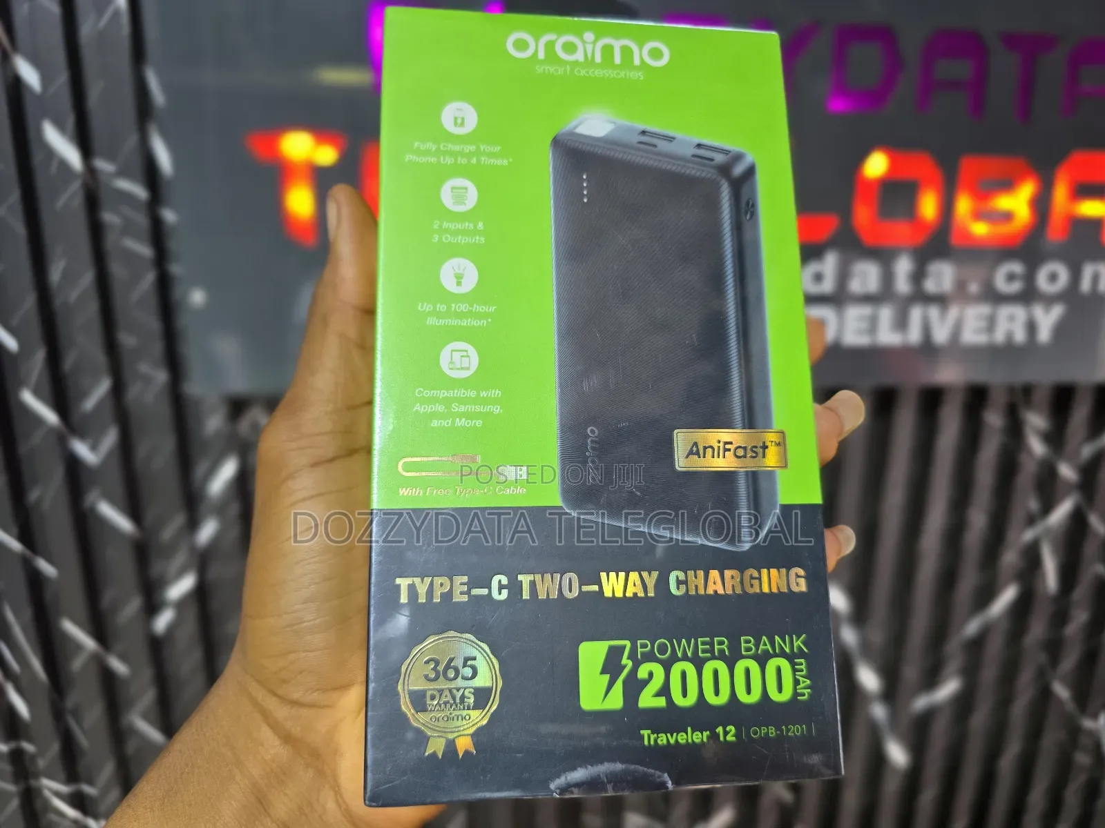 Oraimo 20000mah Traveler 12 Powerbank (Opb-1201)