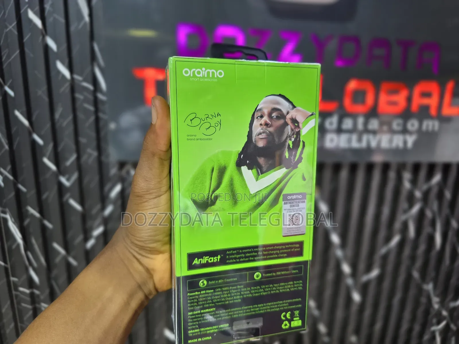 Oraimo 40000mah Digital Powerbank With 22.5w Fast Charging