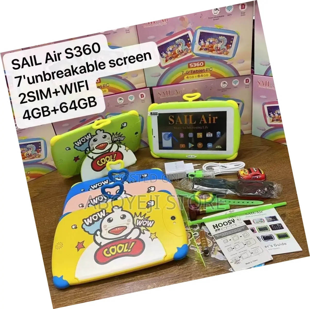 8"Sailair S810 Kids Tab Unbreakable Screen 1sim 6gb+128gb