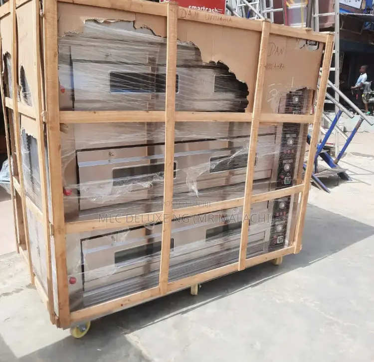 Half Bag of Flour 9 Trays Gas Baking Oven / 3 Deck 25kg Oven