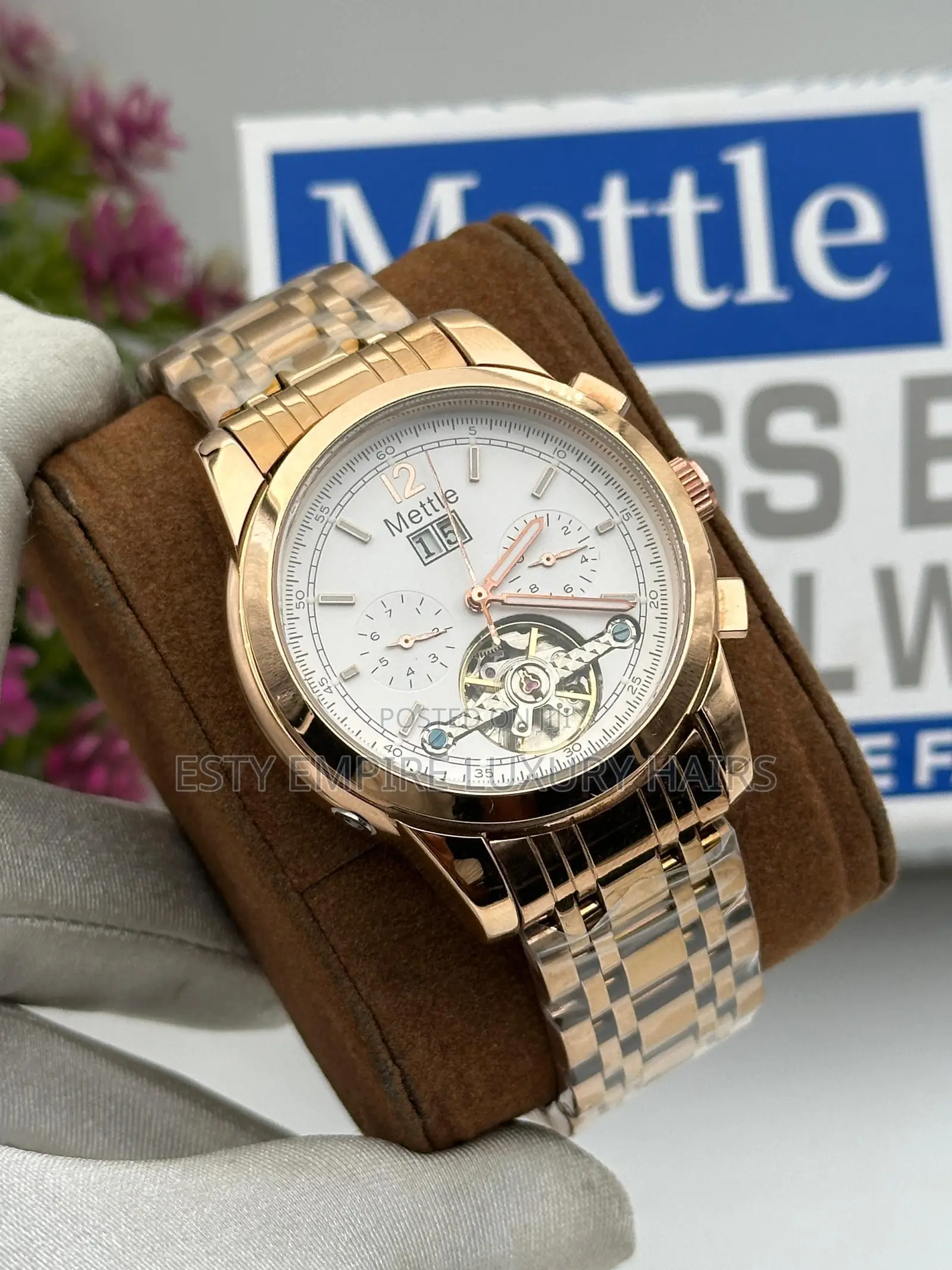High Quality Luxury Mettle Chain Wristwatch