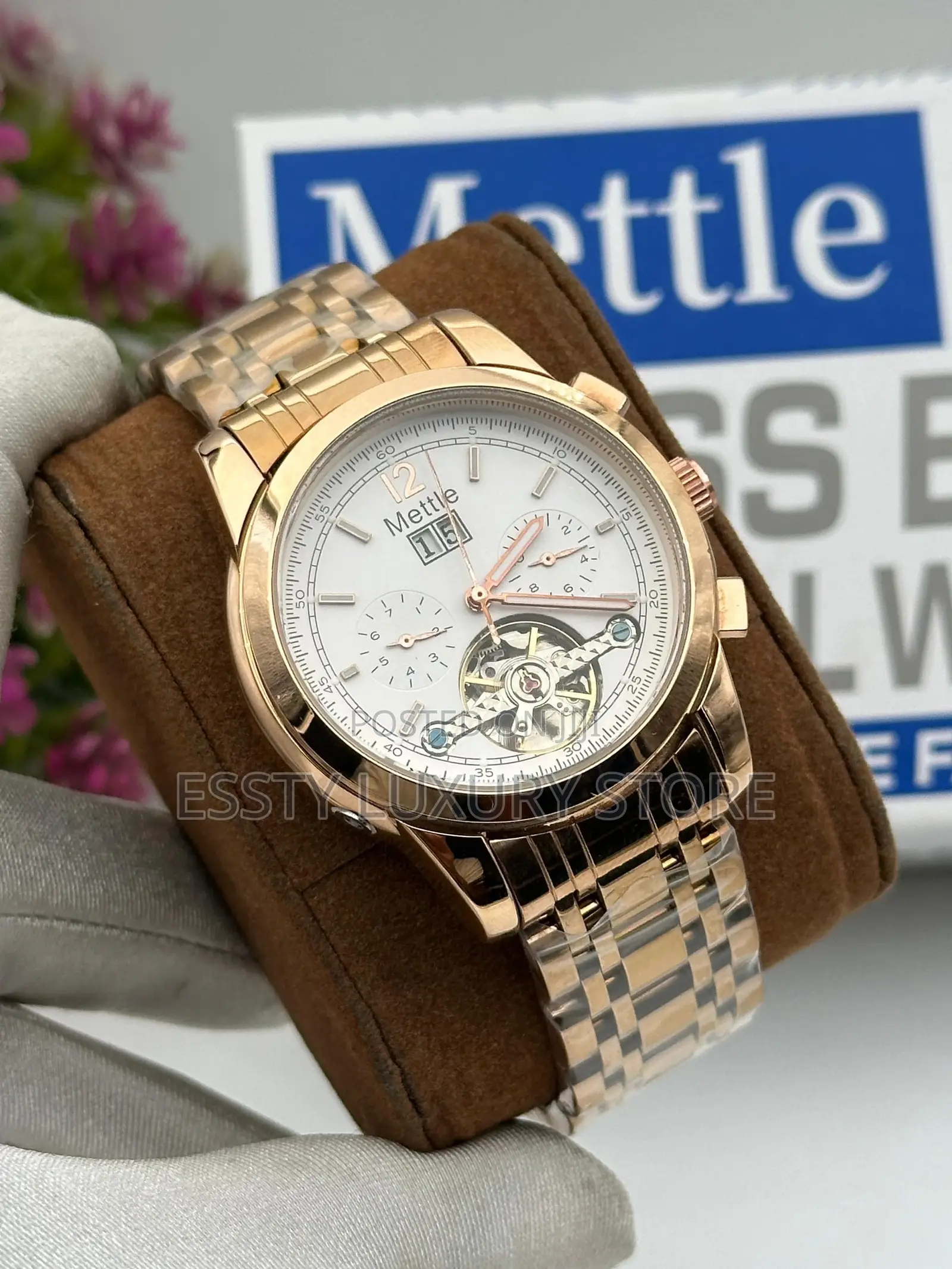 High Quality Luxury Mettle Chain Wristwatch