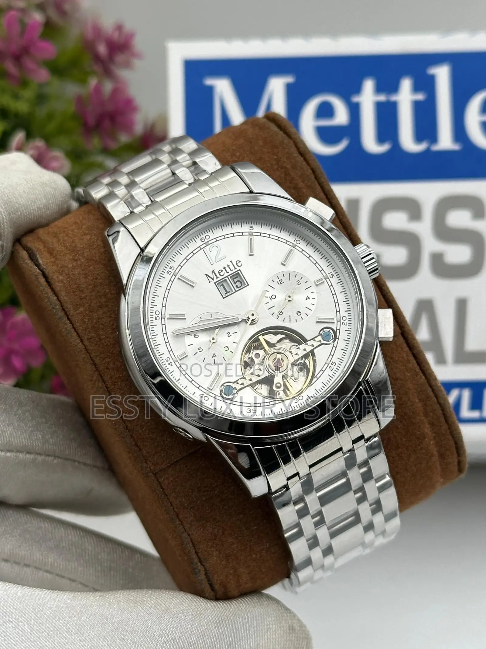 High Quality Luxury Mettle Chain Wristwatch