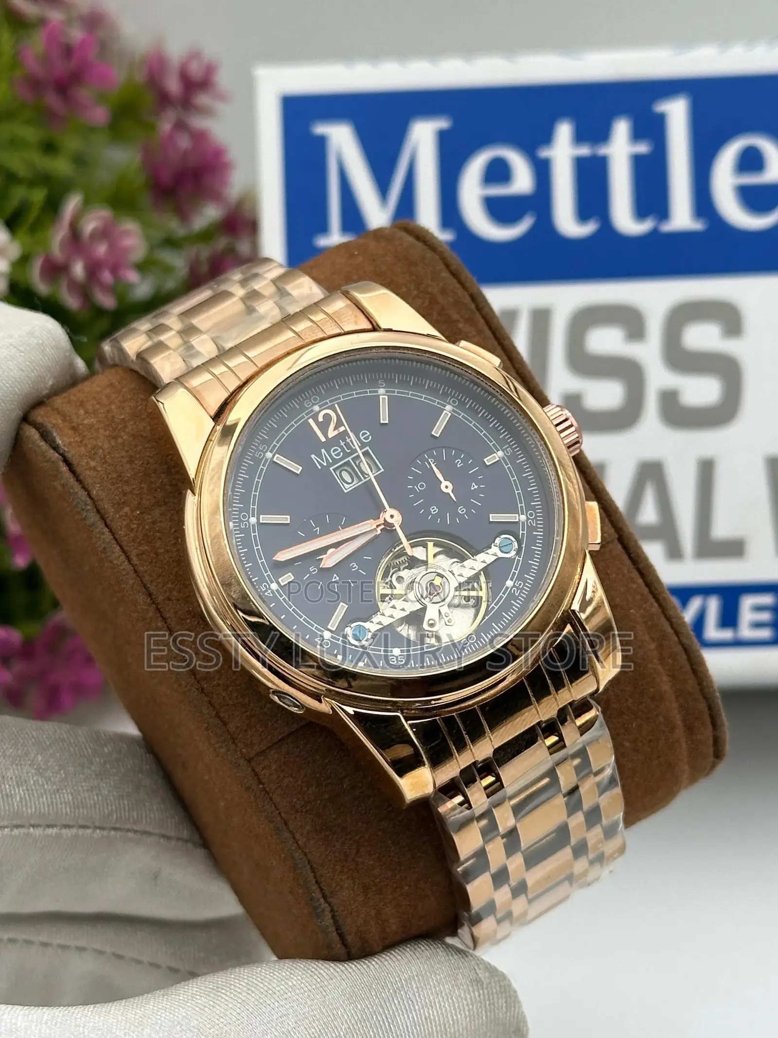 High Quality Luxury Mettle Chain Wristwatch