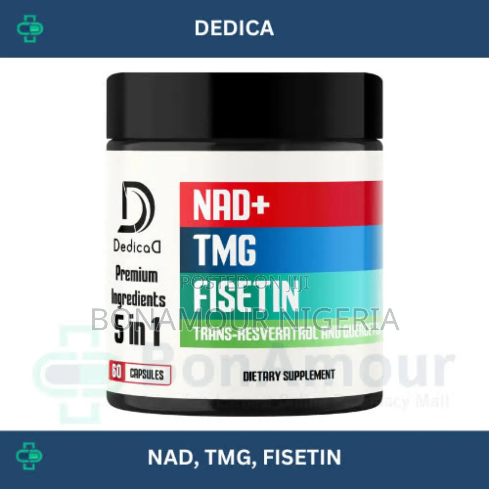 Dedicad Nad + Tmg, Fisetin X60 Caps