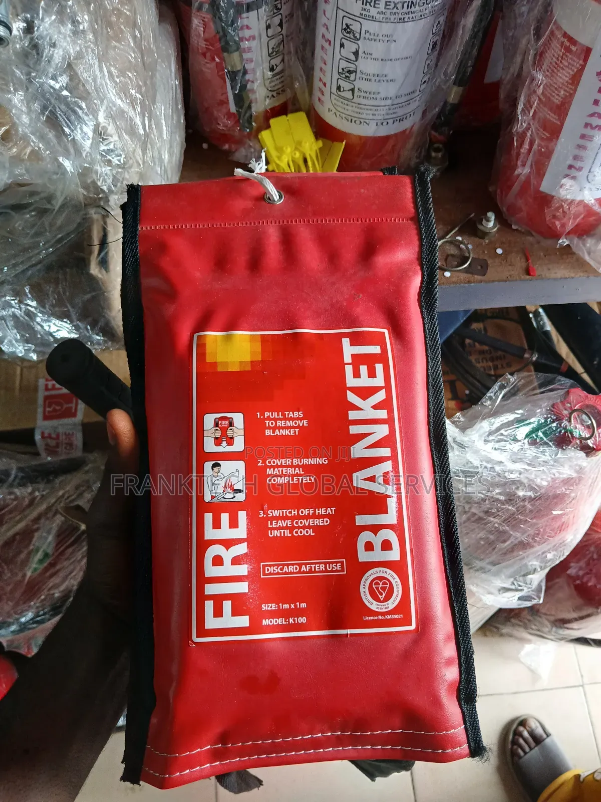 Coated Fire Blanket